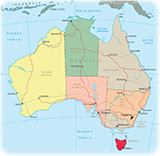 Mapa Australia