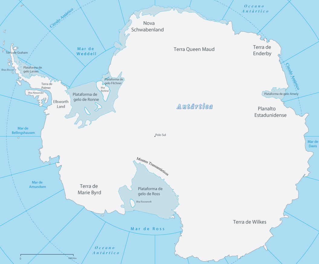 Mapa Antartica