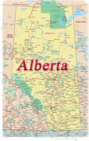 Mapa Alberta