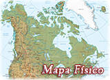 Mapa Canada Fisico 