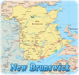 Mapa New Brunswick