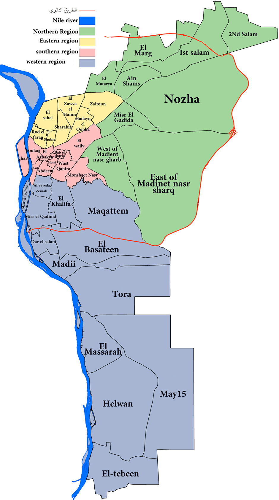 Mapa Cairo