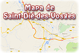 Mapa Saint Die