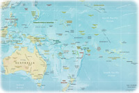 Oceania Mapa Fisico