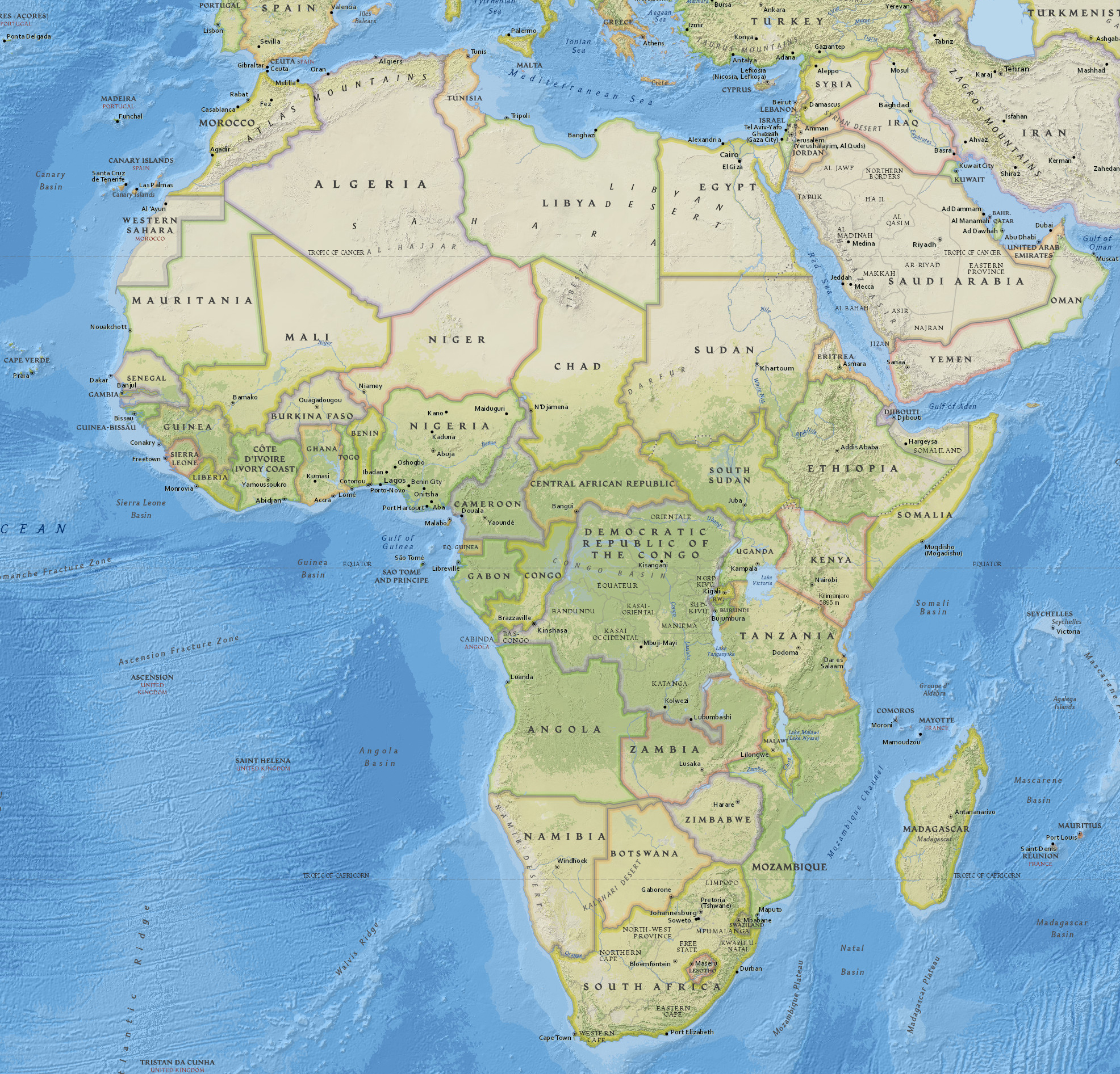 Mapa Africa