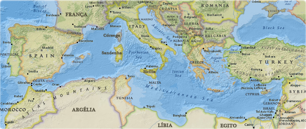 Mapas Mediterraneo