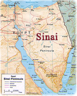 Mapa Sinai