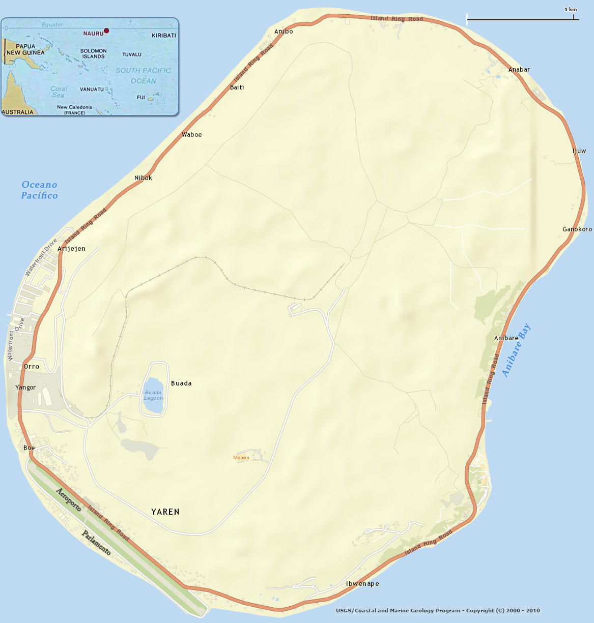 Mapa Nauru