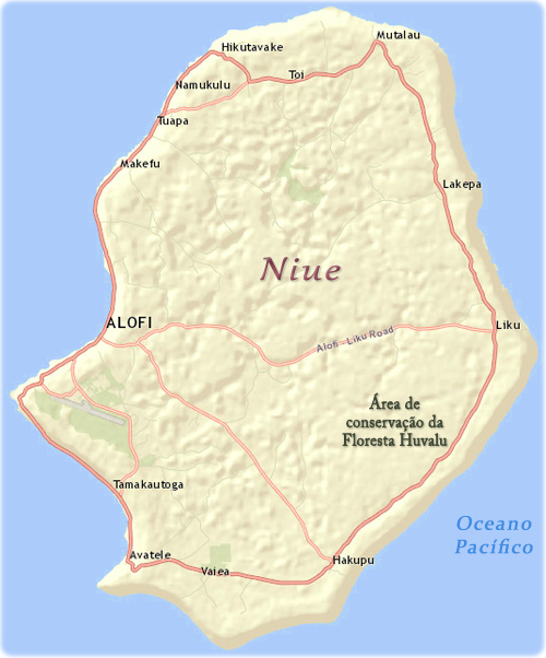 Mapa Niue