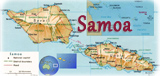 Samoa mapa