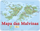 Mapa Ilhas Malvinas