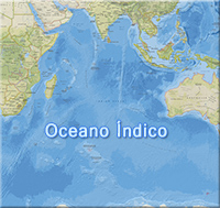 Mapa Oceano Indico